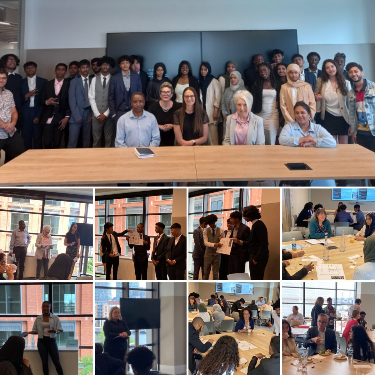 It was amazing hosting year 10 students from @ListerSchool today <a href="/JLL/">JLL</a> #CanaryWharf! The students worked together in teams to design an office with sustainability at the heart! Our judges were blown away with their creativity &amp; professionalism! Thanks to everyone who #volunteered