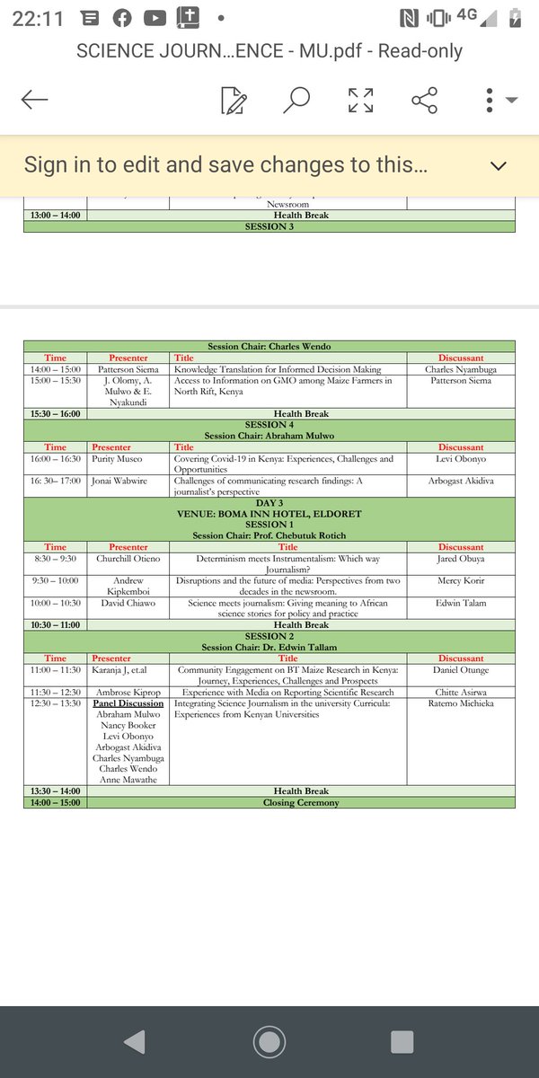 Edwin_Tallam's tweet photo. Looking forward to this inaugural Science Journalism Conference at @sis_moi themed 'Media Reporting of Scientific Research in Africa: Experiences, Challenges, and Prospects'. Special thanks @makiprop for making it happen.

#Sciencereporting
#Sciencejournalism
#Moiuniversiy https://t.co/TRSbZ5iOr3