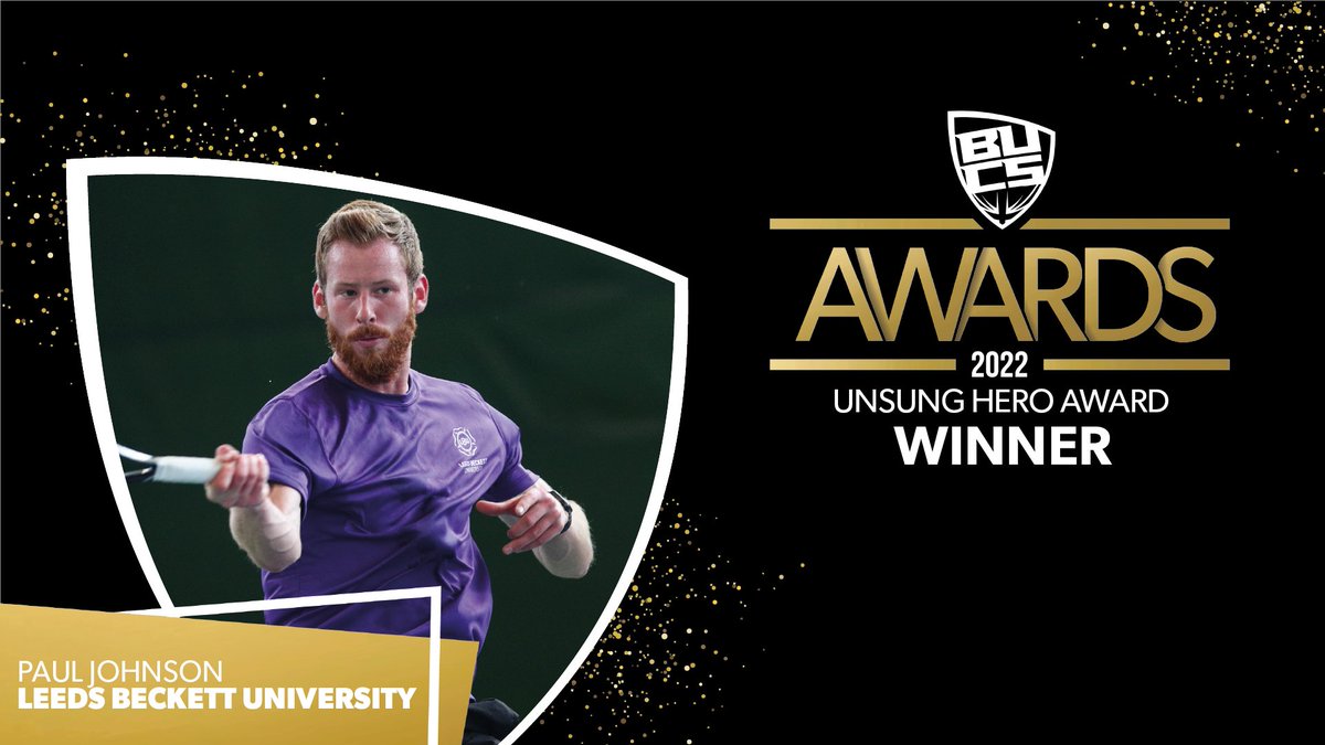 🦸 Unsung Hero 🦸

The winner is... <a href="/PaulJohnson237/">Paul Johnson</a> of <a href="/BeckettTennis/">Leeds Beckett Tennis</a> 💥

Due to the head coach at Leeds Beckett having a sudden heart attack, Paul took on the role amongst many other roles. He was described as the heart and soul of the club in his nomination.

#BUCSAwards