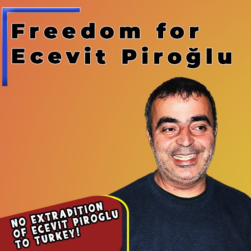 Ecevit Piroğlu açlık grevinin 35. gününde 

Sırbistan tarafından tutuklanarak Türkiye'ye iade etmek üzere bekletilen Piroğlu tecritte tutuluyor.

#FreeEcevitPiroğlu 

<a href="/MFASerbia/">MFA Serbia</a> <a href="/avucic/">Александар Вучић</a> <a href="/SerbianPM/">Aна Брнабић</a> <a href="/hrw/">Human Rights Watch</a>