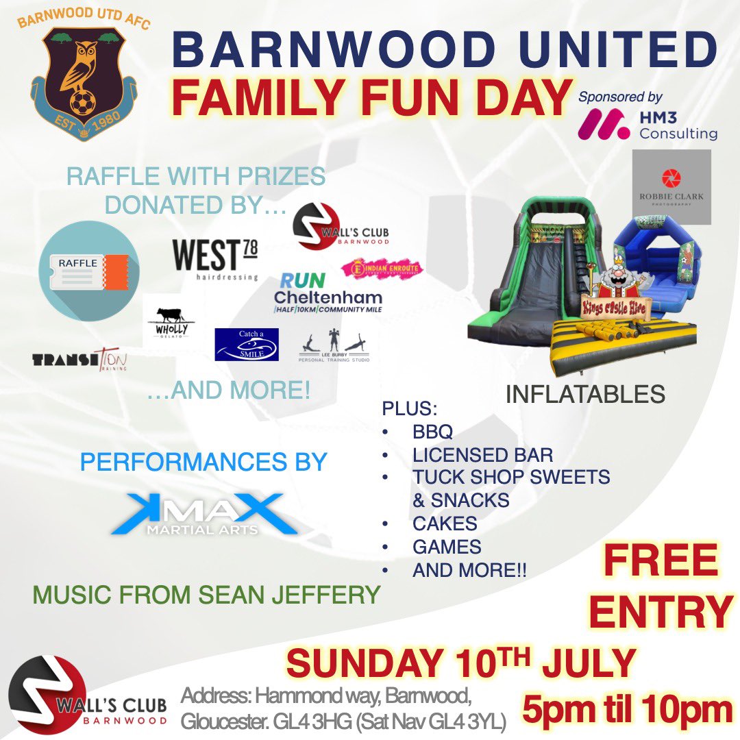 BarnwoodUtd's tweet photo. Weather is looking good for our fun day this Sunday ☀️👌 #upthebarny https://t.co/WvQA3Sx9o9
