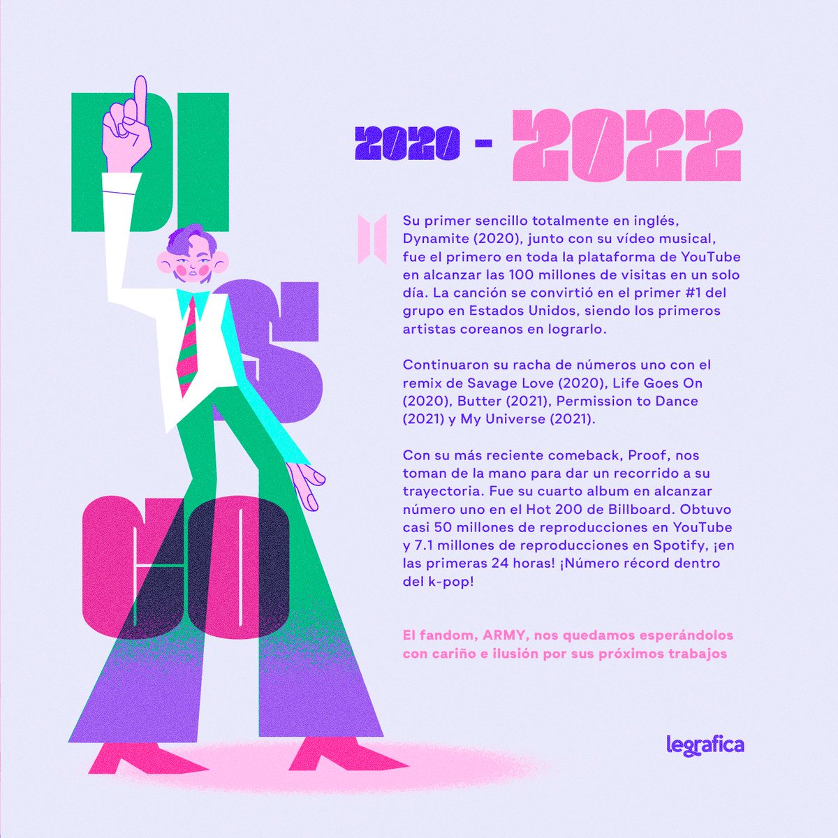 #BTS terminó de romper las barreras de la música y se posicionó como una de las mejores boybands de todos los tiempos 😎

¿Cuál es tu era favorita? 🙌

#BTS_Proof