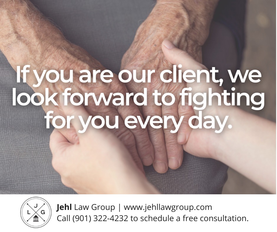 jehllawgroup's tweet photo. At Jehl Law Group, we work hard to stand up for those who need our help, and we take pride in what we do. If you suspect someone you love has been the victim of abuse or neglect, call us at (901) 322-4232. #eldercare #elderlaw #medicalmalpractice #negligence https://t.co/2ibU6IJO2q