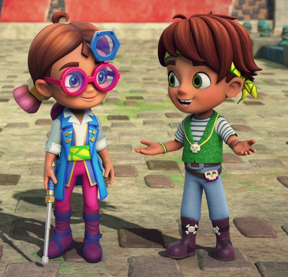 The fact that Tomás' surname is Gaviota... means that Tina's surname is also Gaviota, and that her full name is Tina Gaviota?
Wow.
#SantiagooftheSeas #SantiagodelosMares