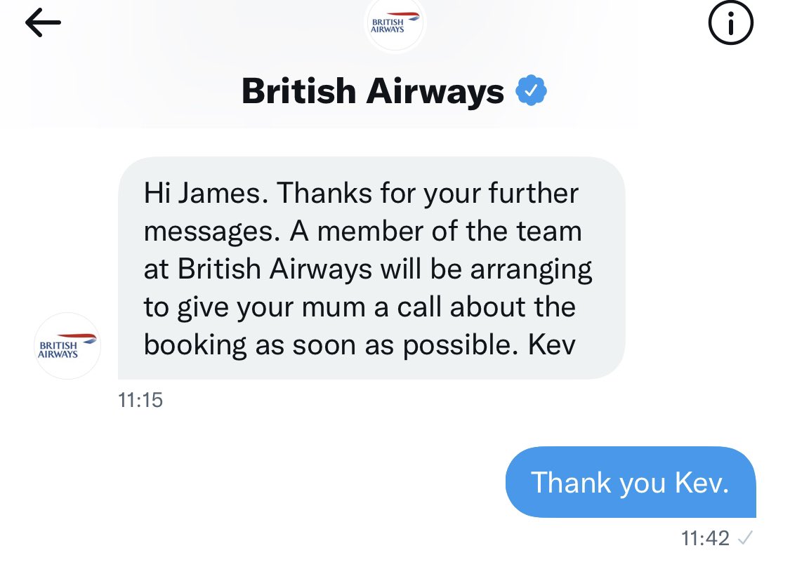 aitrainingceo's tweet photo. @British_Airways This was from Friday last week… Still no call. Customer service what!? https://t.co/GwyUB2PUgh