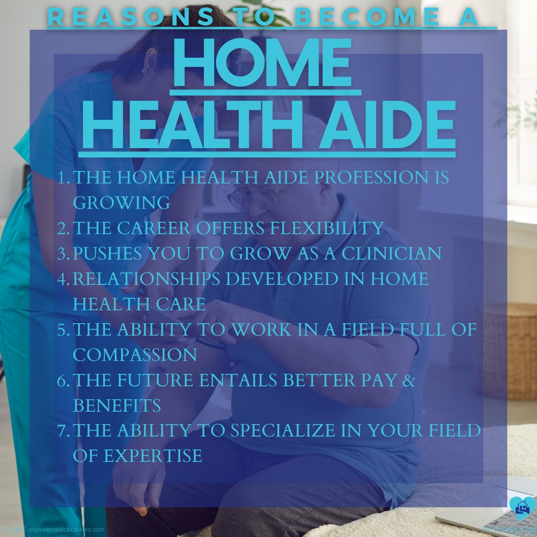 Becoming a home health aide is one of the most rewarding professions an adult can pursue. At HCS Home Care Agency, we ensure our aides that there are many reasons why their decision to become a home health aide was a great choice.
 #hcshomecareagency #aide #homehealthcare