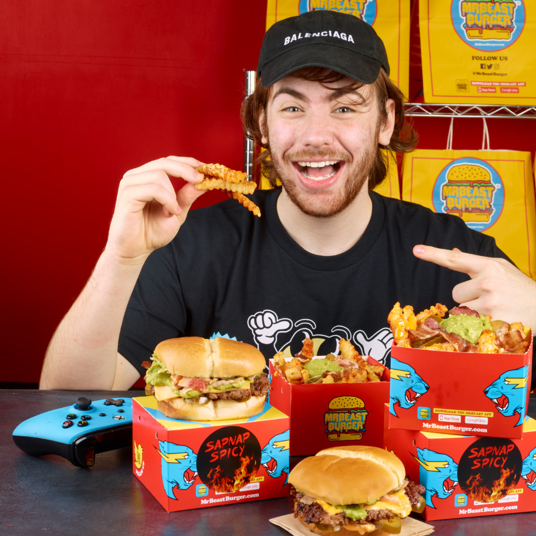 MrBeast Burger on X: sapnap x mrbeast burger 🔥 we collaborated with  @sapnap to bring you his very own spicy burger and fries, and of course  it's fire. if you're in the