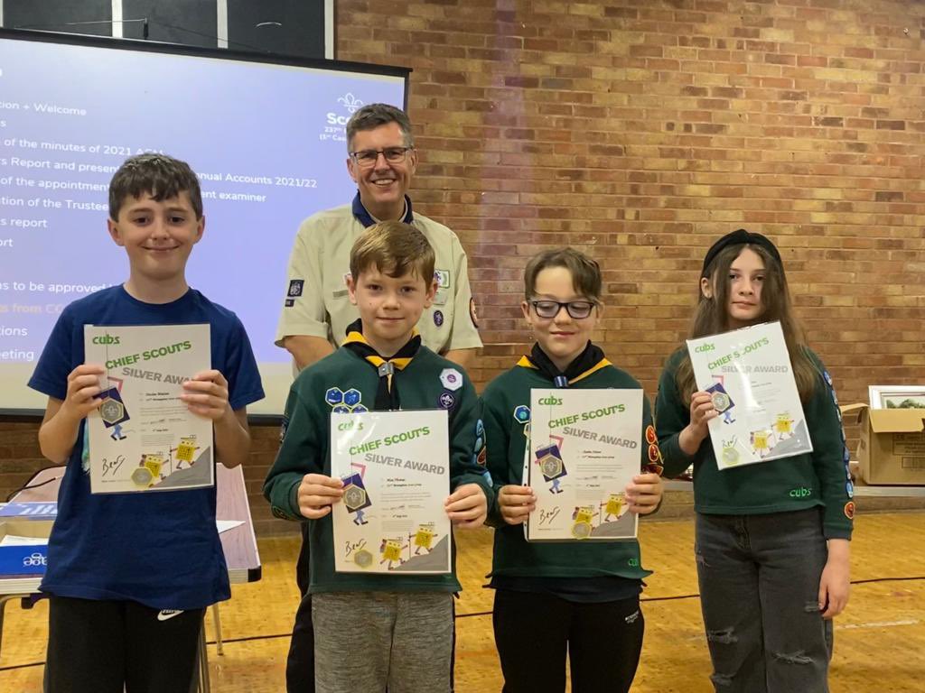 Lots of Chief Scout Awards handed out!