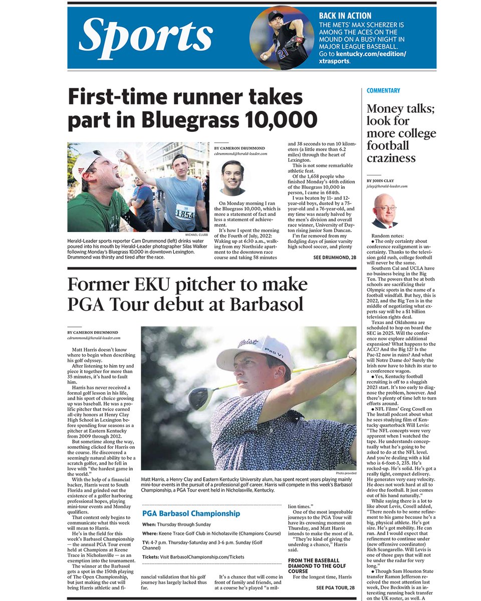 EKUBaseball's tweet photo. Best of luck to former Colonel pitcher @Matt34Harris as he plays in the PGA Barbasol Championship starting tomorrow in Nicholasville, Kentucky.

Check out the story in the @heraldleader of his PGA debut - https://t.co/2FhKoneRPP https://t.co/TgrH6CQLlu