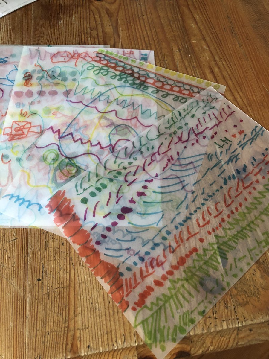 WinterImagines's tweet photo. I’ve got all hot and sweaty shrinking the children’s dale chihuly (see photo) / Hundertwasser bowls. Sharpies on shrinky plastic and then shrunk round a glass in the oven. I love the tiny images @MissBprimary @MissC_1717 @Snotlady5 @lil_on_sea @mini_lebowski @ChallenDr @MrEFinch https://t.co/3Gm7FBmBgF