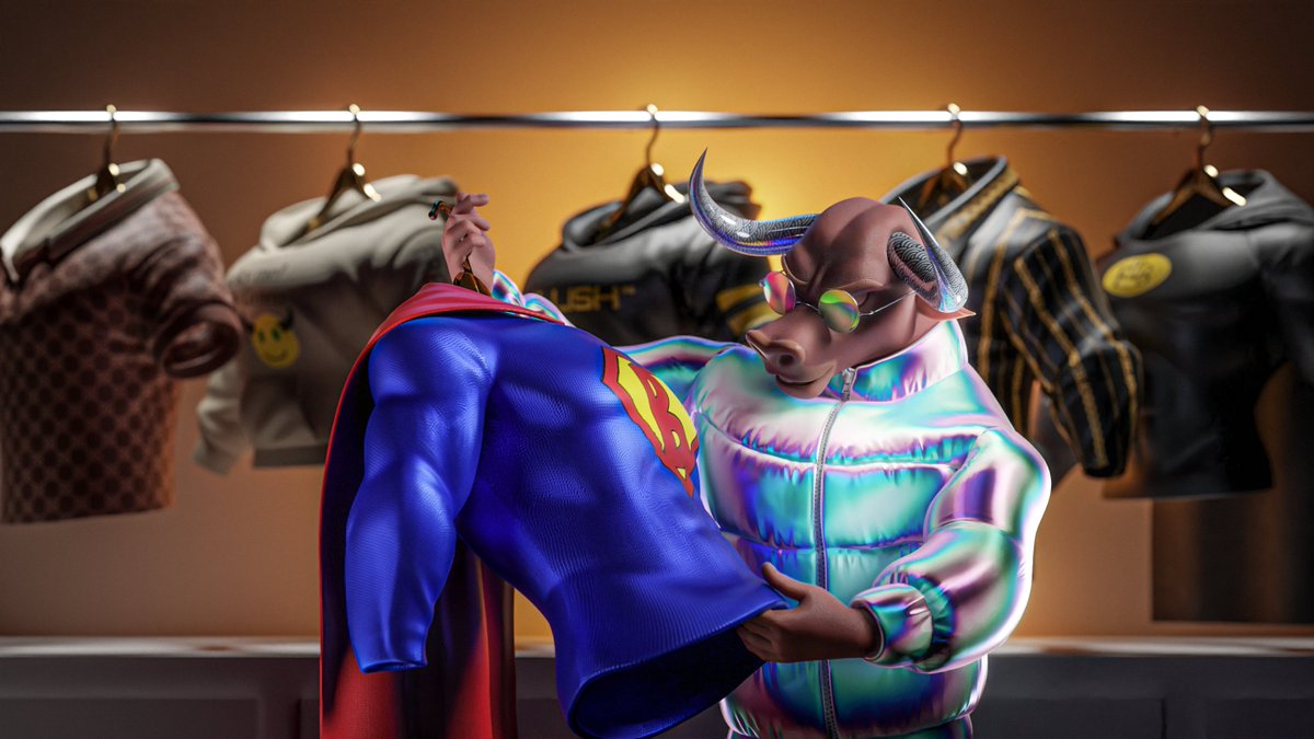 Bulls! 👑 

Say hello to the 4th piece of our planned ecosystem📈

The FTB Shop🧵

Featuring #bullish &amp; exclusive streetwear with custom illustrations 👨‍🎨

With plans to level up #Web3 merchandising &amp; much more 🔥

#SolanaNFT #NFTmerch