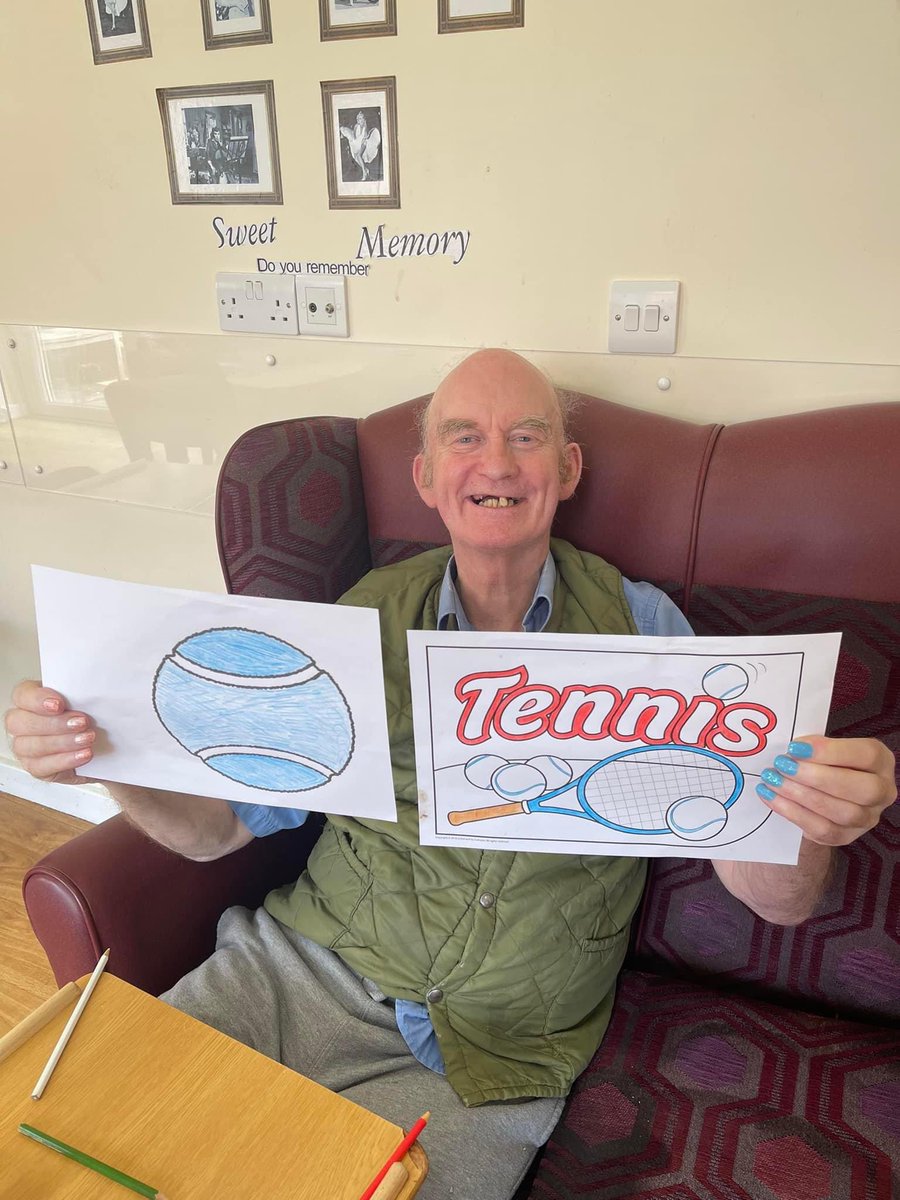 ARMSCARE's tweet photo. Please meet one of our fantastic artists! Colouring is his thing and we love it and are all down for it! Well done!!!😊👨🎨💜 #care #carehome #dementiacarehome #supportingall #artist #amazingjob #genius #activity #ArtistOfTwitter #love #welldone #favouritehobby #wecare https://t.co/GnO0ZlnTLO