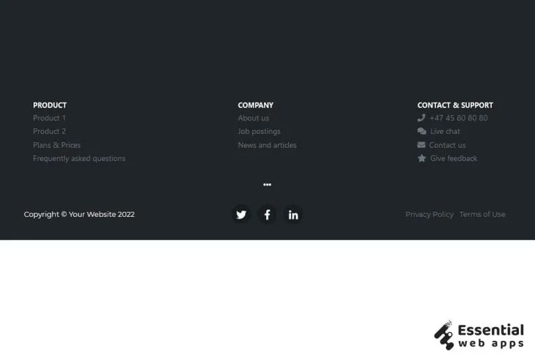 essentialwa's tweet image. 🔗buff.ly/3A8F8PI
💥Bootstrap Footer
💥bootstrap 5 footer section
#Wordpress #Elementortutorial #BootstrapCollection #javascript #ReactJS #UI #Bloggers #blogpost #responsivewebsite #CSS #csstricks #FrontEnd #webdesign #CodeNewbies #cssfooterideas #Footer @essentialwa