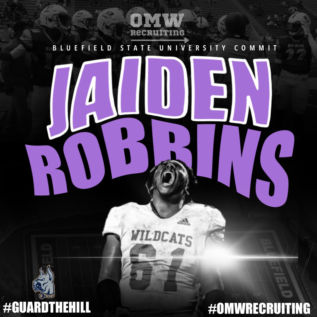 omwrecruiting's tweet photo. ANOTHER #OMWRecruiting commit‼️ 🏈 Congratulations to @jaiden_robbins on his commitment to Bluefield State!
•
•
#footballcommit #footballtransfer #hsfootball #bluefieldstate #bluefieldstatefootball #bsfootball #football #signingday #signed #recruit #football #HELPMEHELPU https://t.co/PnjdbfTLGu