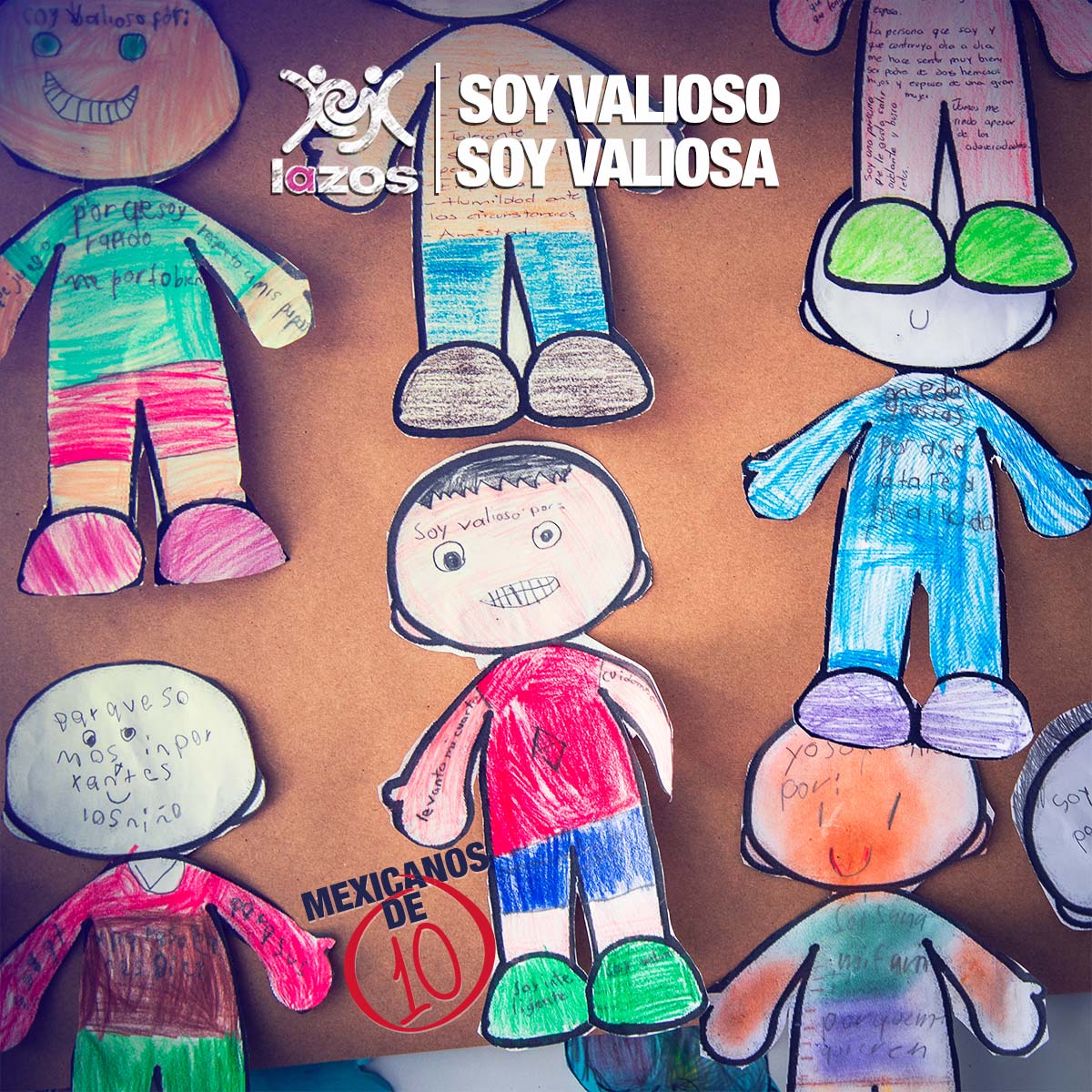 YO SOY VALIOSO: "porque respeto a mis papás", "porque me quieren", "porque somos importantes los niños". Al valorarnos podemos ejercer el respeto y hacer cosas buenas por uno mismo, como #mexicanosde10 enseñemos y aprendamos a valorarnos y sabernos valiosos ¿por qué eres valioso?