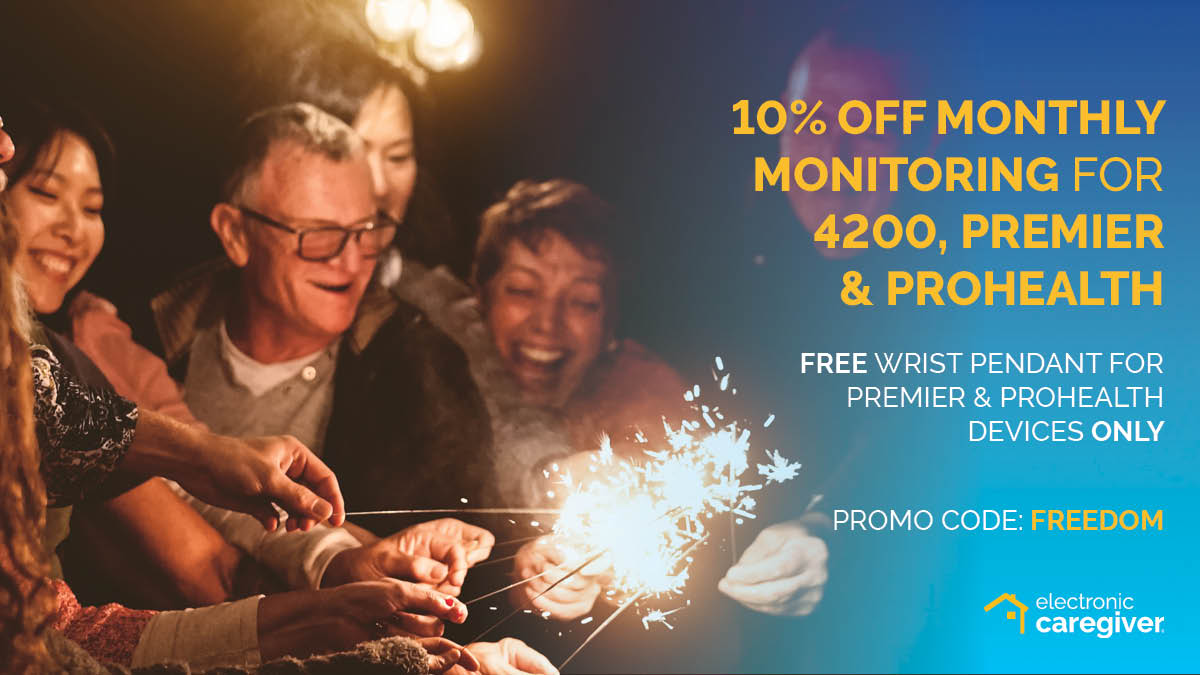 ElectronicCare's tweet photo. 🚨There's only a couple of days left to use our #July promo!🚨Take 10% off your monthly monitoring fee when using our code ‘FREEDOM.’ Offer available only through 07/09/22! ☀️ https://t.co/zHtZOPeKn2