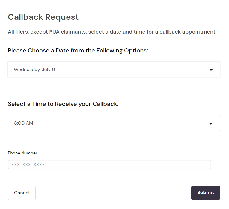 The Consumer Contact Center callback queue is full. You can schedule  a appointment for tomorrow starting at 8am. Plenty of appointments available. Link-> portal.ct.gov/dolui