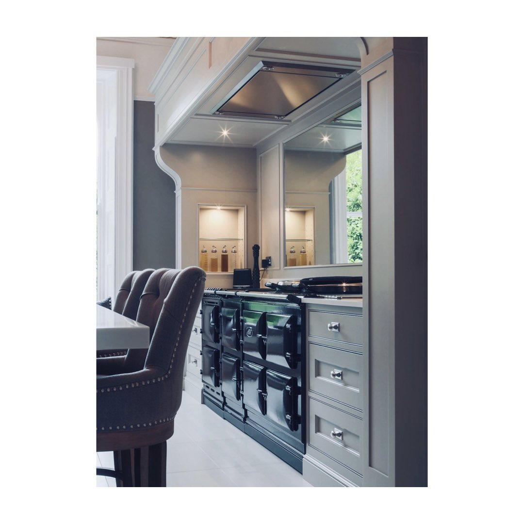 Stratus Compact above @aga_cookers in a beautiful <a href="/Obsidiankb/">Obsidian Interiors</a> kitchen