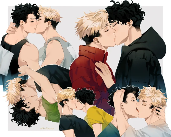 "kiss while your lips are still red"
happy kiss day! 