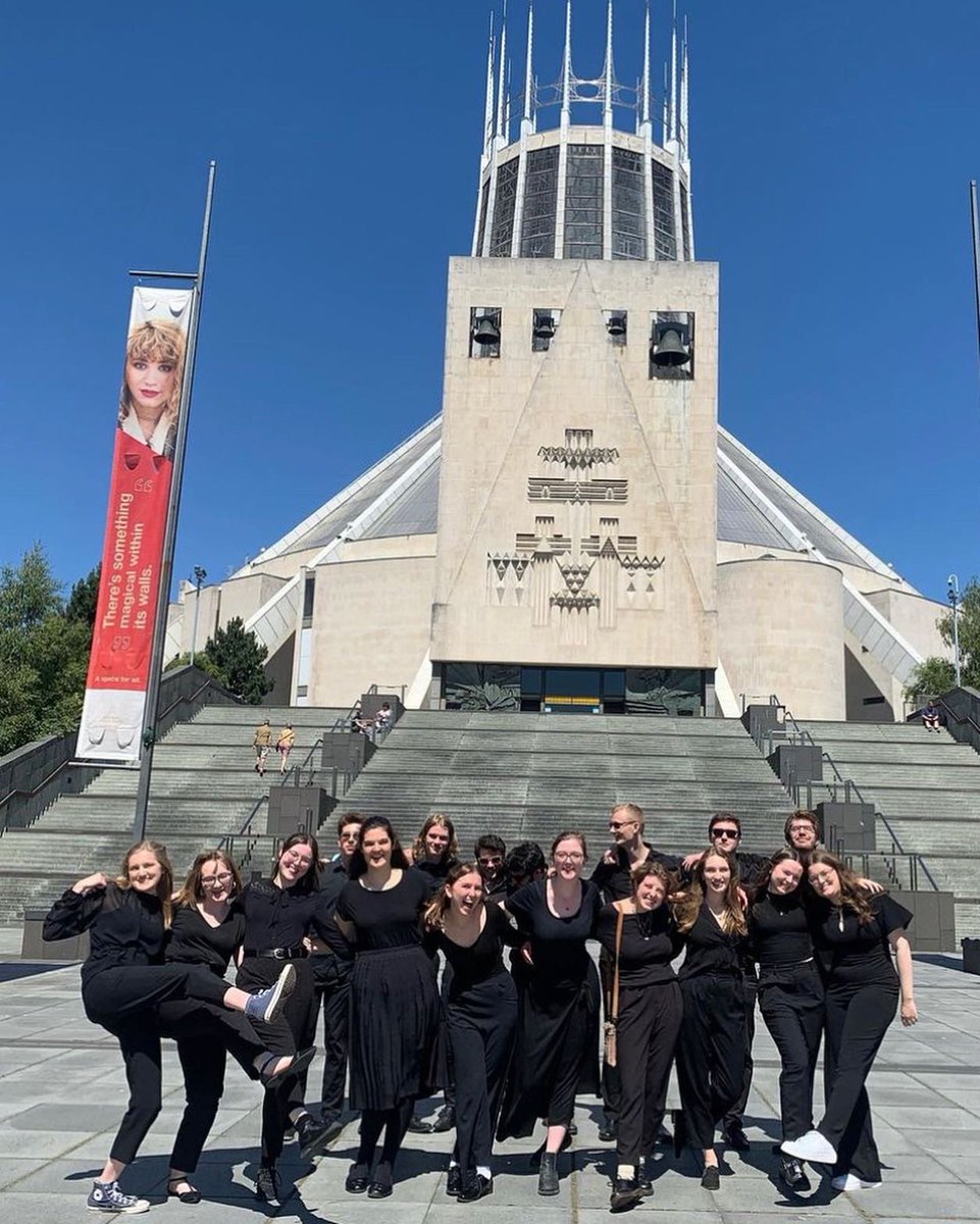 UOSChamberchoir's tweet photo. Chamber Choir Tour 2022!! We’ve spent four days singing in beautiful cathedrals and enjoying all the great places that Liverpool has to offer.  What a lovely way to say farewell to our members who are graduating, and for the rest of the choir, we’ll reunite in September!! 🕺🫶🎵 https://t.co/x1fnUh96YN