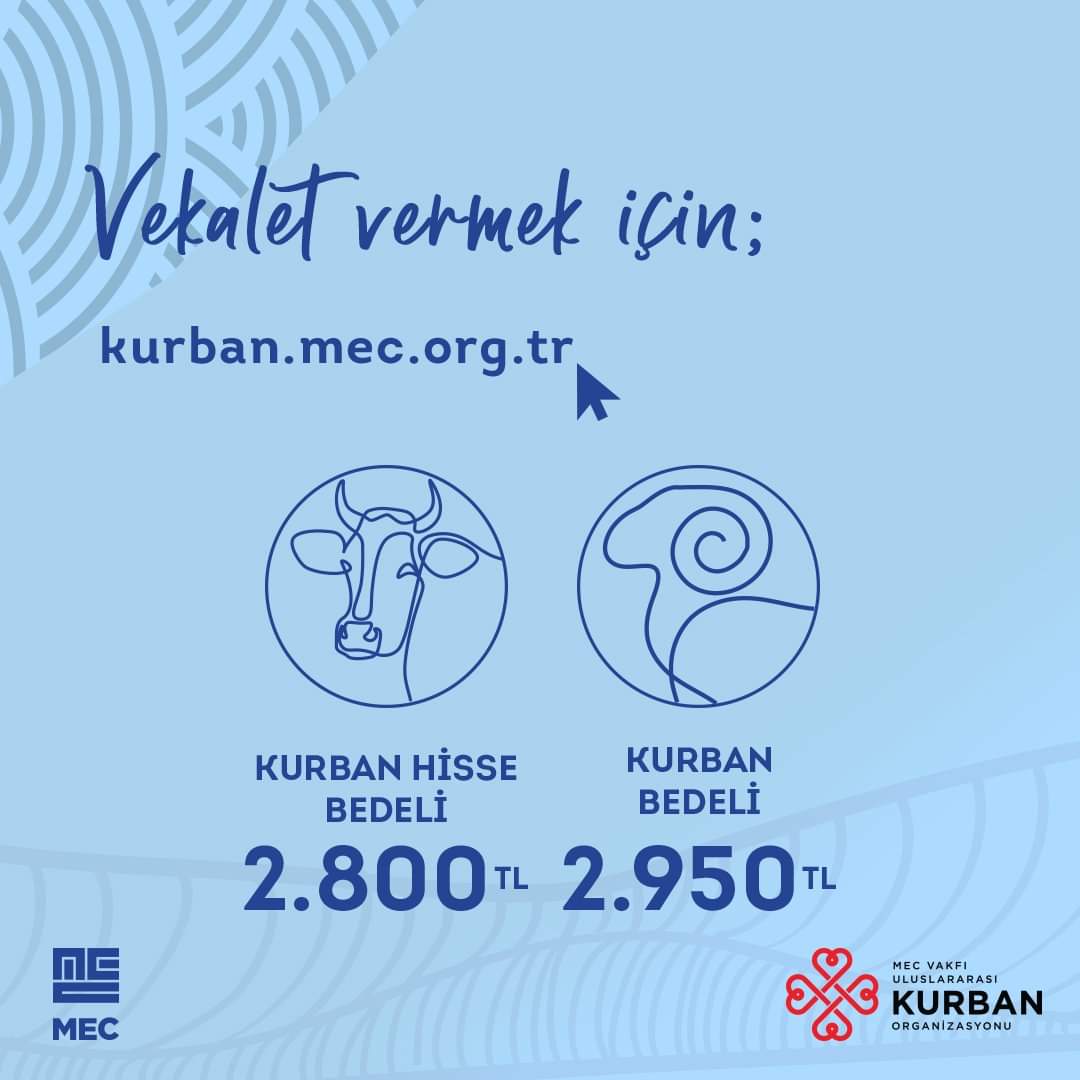 gebzeilkcev's tweet photo. Hakk için, hakkıyla yapma niyetiyle bekleyenler, kurbanla yakınlaşıyor…
#HakkİçinYapHakkıylaYap #RabbinleYakınlaş #KardeşinleYakınlaş
#MECVakfi #mecfoundation #qurban #KurbanBağış https://t.co/kZGv89F6JZ