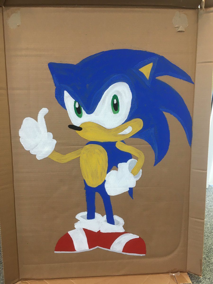 MissWoodw's tweet photo. Making props for every class for sports day. This is my fave so far 🦔 https://t.co/iMGMyoghpy