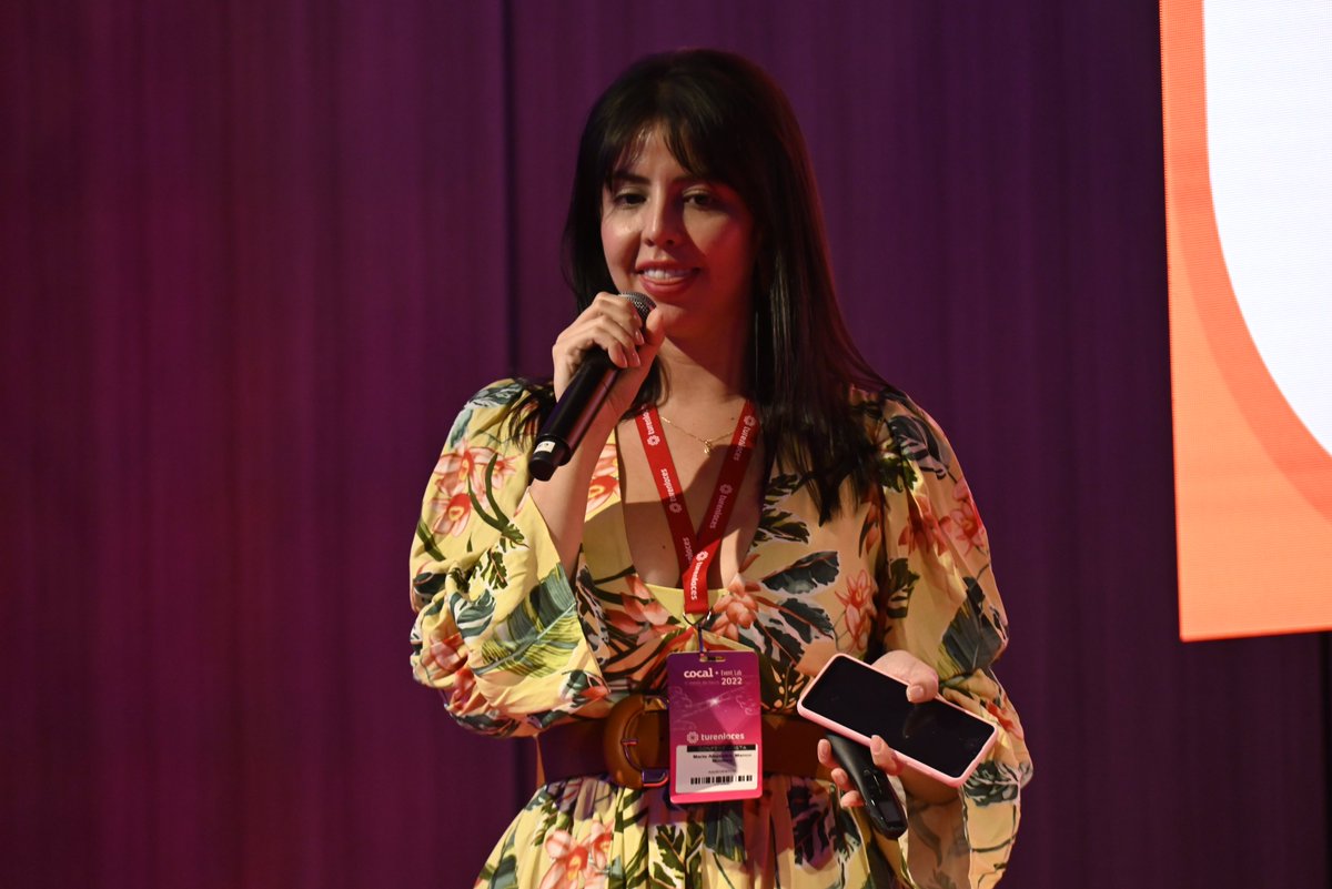 ASOEVENTOS's tweet photo. Alejandra Manco Moreno, Directora de @AsoeventosCol, participa en Cocal + Event Lab 2022 y da a conocer #Jobis; una apuesta que busca incentivar a los jóvenes de #Medellín para que incursionen laboralmente en la industria de los eventos. ✨🚀

 #EventLabCocal2022 https://t.co/pOJXykThti