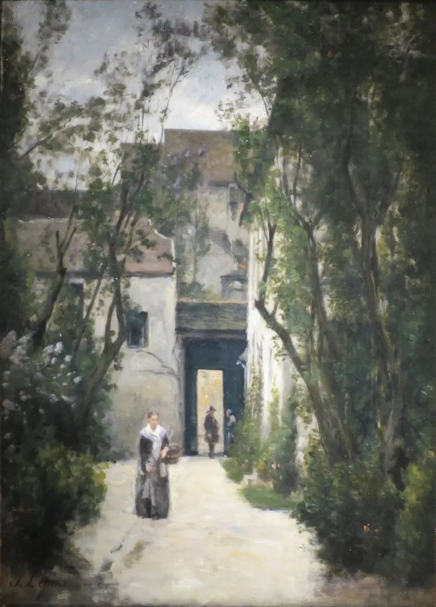 #Art #StanislasLépine (1835–1892) 'A Courtyard on the Rue de la Fontinelle' (1874-8)