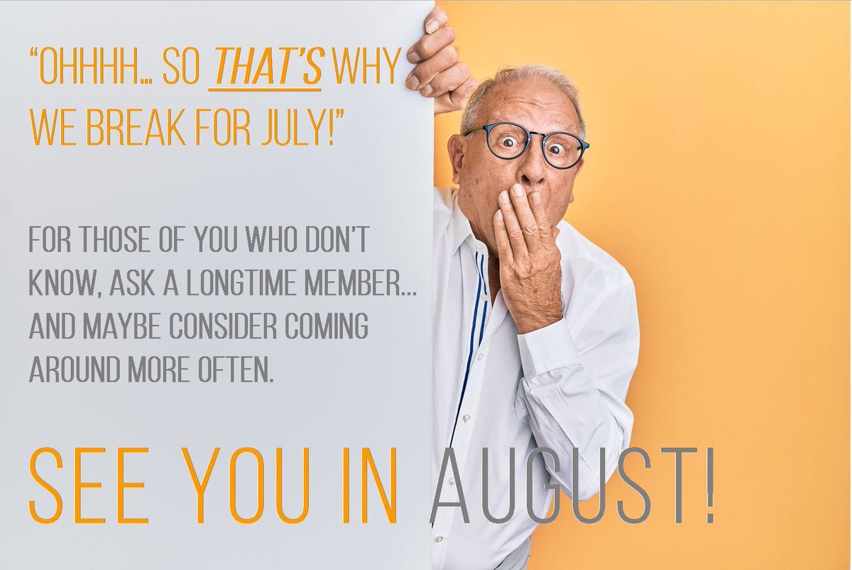 Just a reminder that we will see you back for regular meetings in August! You are also invited to BYGood Coffee (301 Brookstown Ave Ste 300) every Thursday in July at 7am for a time of community to start your day. Please share!