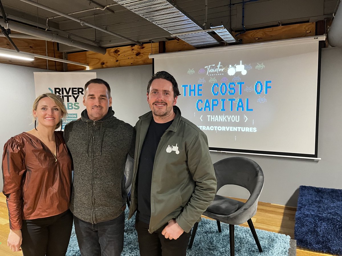 JWillOfficial's tweet photo. Great to catch up with ⁦@JodieImam⁩ and ⁦@gwilliamsALTS⁩ during the ⁦@tractorventures⁩ roadshow ⁦@RiverCityLabs⁩ last night. The partnership with ⁦@Cartelux⁩ is strong, exciting times ahead! 👏🚜🙌🚀 #saas #startups #growth https://t.co/Gh6adQU8z5