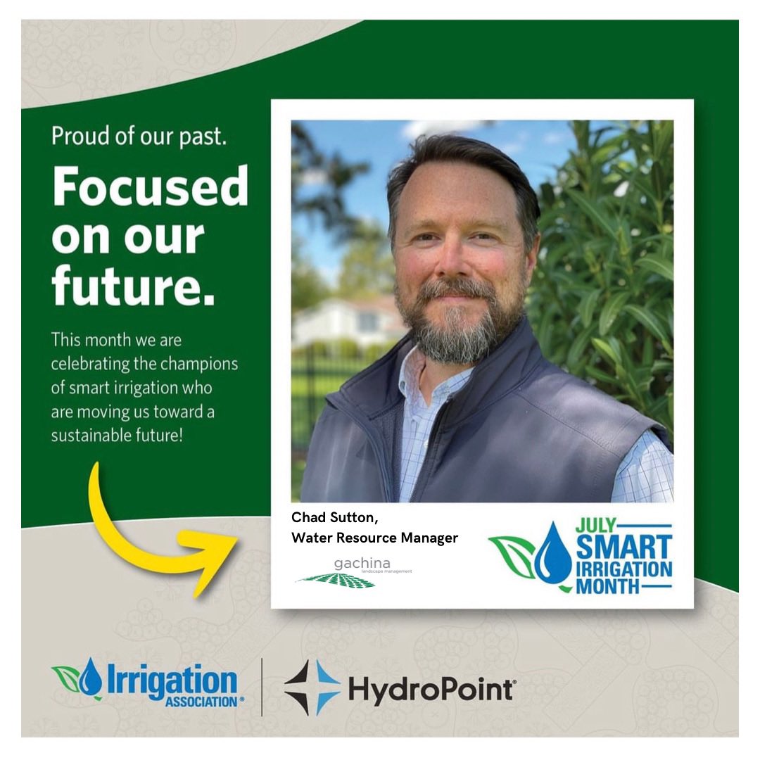 Yesterday kicked off #SmartIrrigationMonth! Our Water Resource Manager, Chad Sutton is an advocate for #SmartWaterManagement—ensuring that Gachina has access to and is utilizing the latest and greatest in #watersavingtechnology.