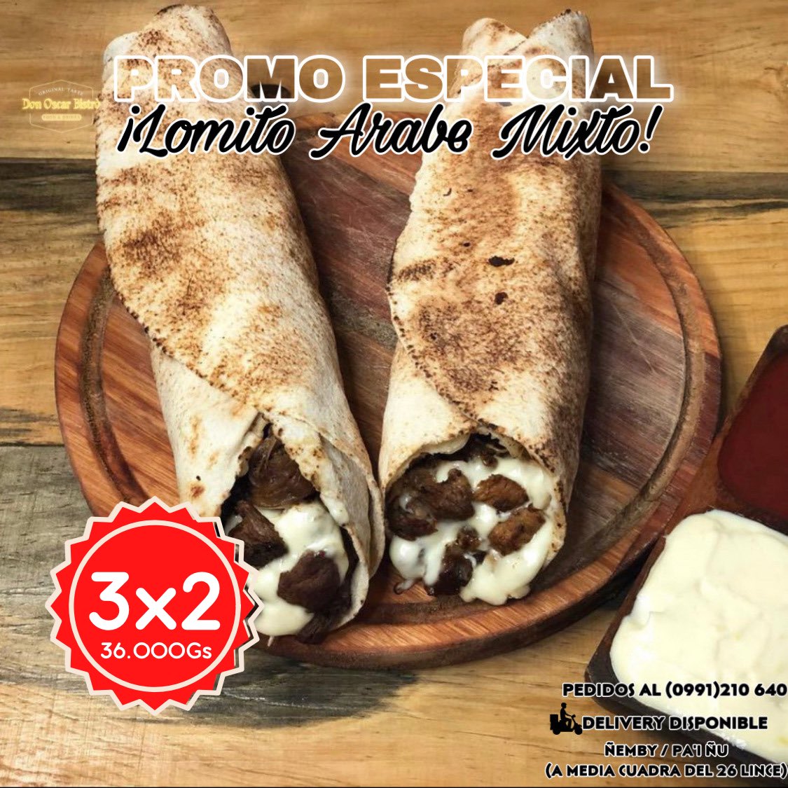 @ a tu kape para aprovechar la promo de nuestro Lomito arabe mixto 🤪🔥

Pedidos al (0991)210 640
Contamos con Delivery!
Estamos en Ñemby 🙌🏻