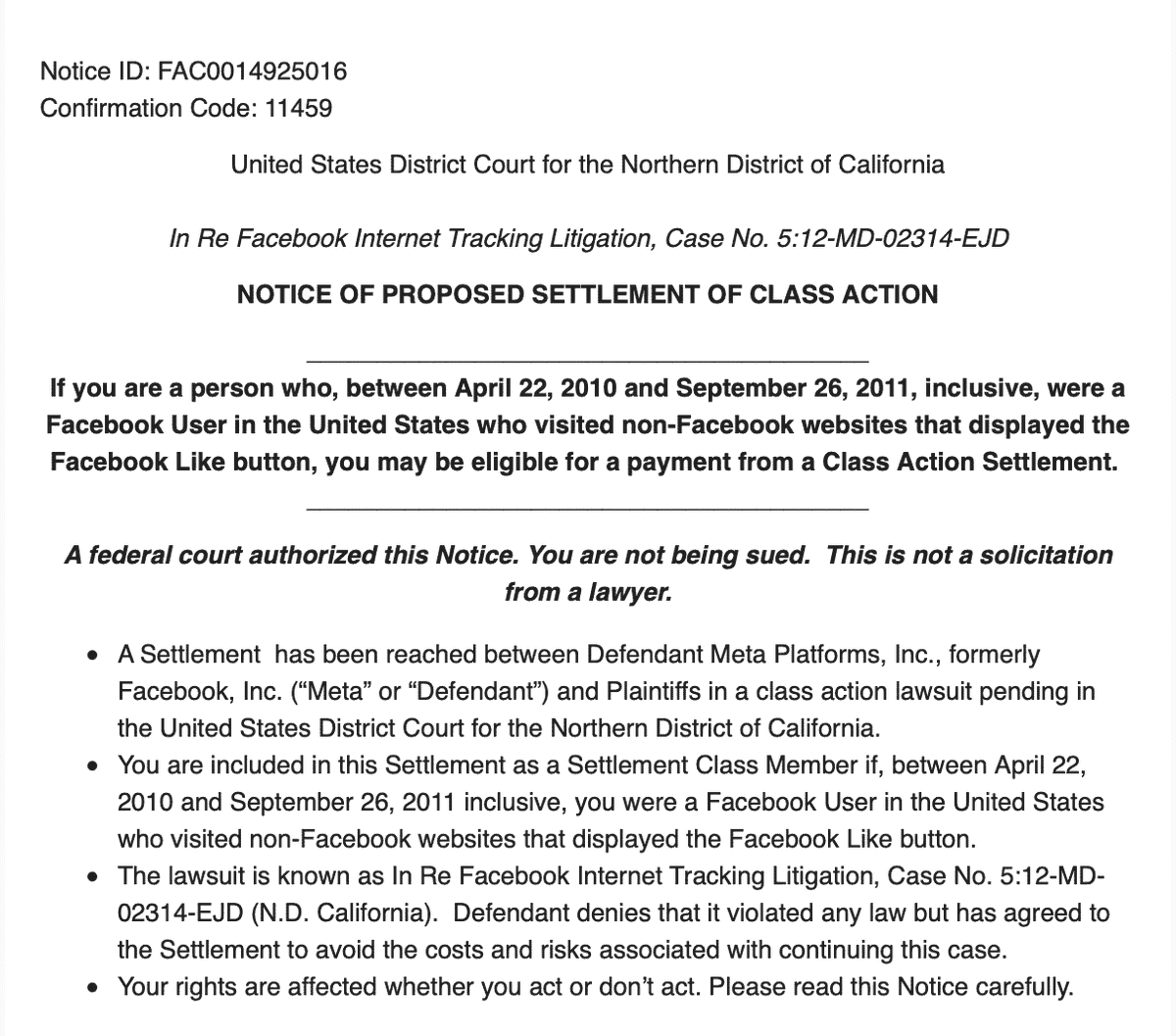 ALLgoodtome's tweet photo. I could use an extra $90, besides my #FBaccount keeps getting restricted
💲💸💰

@Facebook #ClassActionLawsuit: 
Here's How to File a Claim to be Part of a New $90M #FacebookSettlement https://t.co/eDNfDIzN6z https://t.co/xbbnJP3ohV