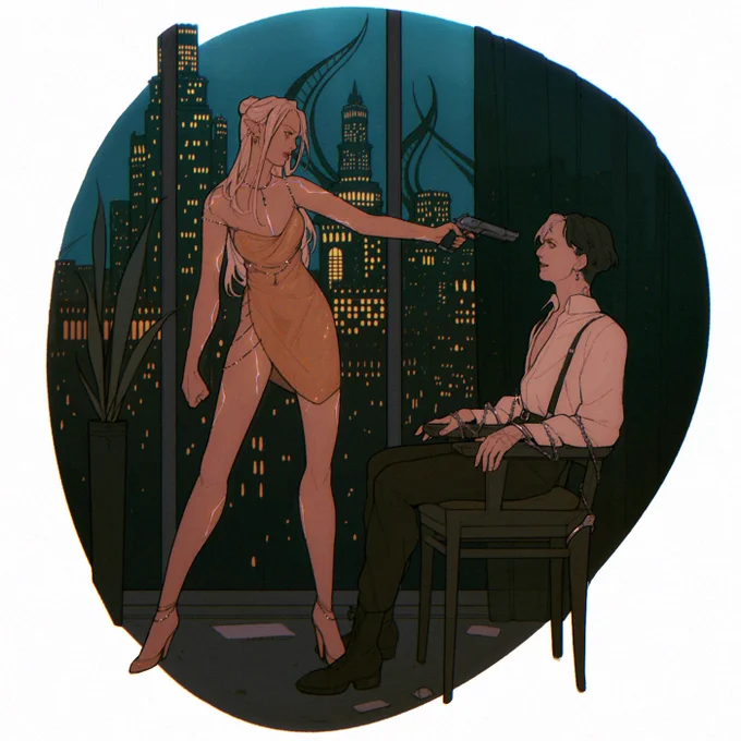 Commission for @aethereaters 🌃⛓️🖤 