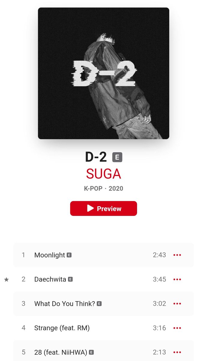 RT @932220SG: Agust D and SUGA profiles are merged on Apple Music.  

there's only SUGA now. https://t.co/JnXADcRNGx
