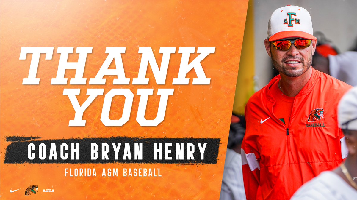 Baseball Assistant Coach Bryan Henry (<a href="/BryanHenry22/">Bryan Henry</a>) Named Head Baseball Coach at Tallahassee Community College.

📰 bit.ly/3nLBp3s

#FAMU | #FAMUly | #Rattlers | #FangsUp 🐍