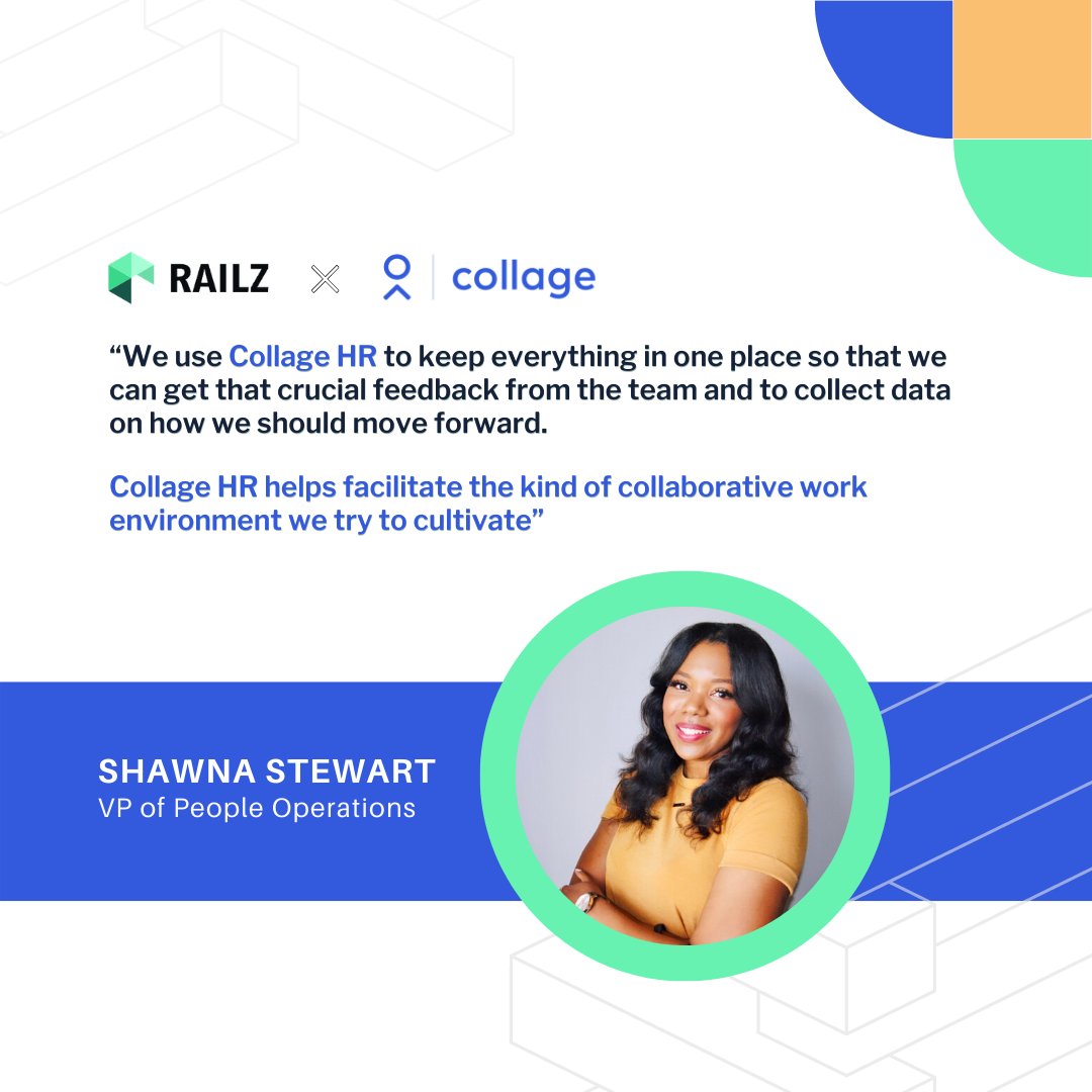 We sat down with Shawna from Railz Financial to learn about how she uses Collage HR to streamline her workflow. 

🔗Read about it here collage.co/magazine/railz…