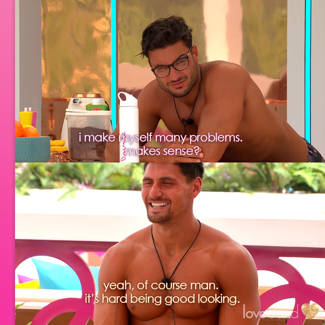 LoveIsland's tweet photo. It's Davide's world and we're just living in it #LoveIsland https://t.co/wsV1z6uszG