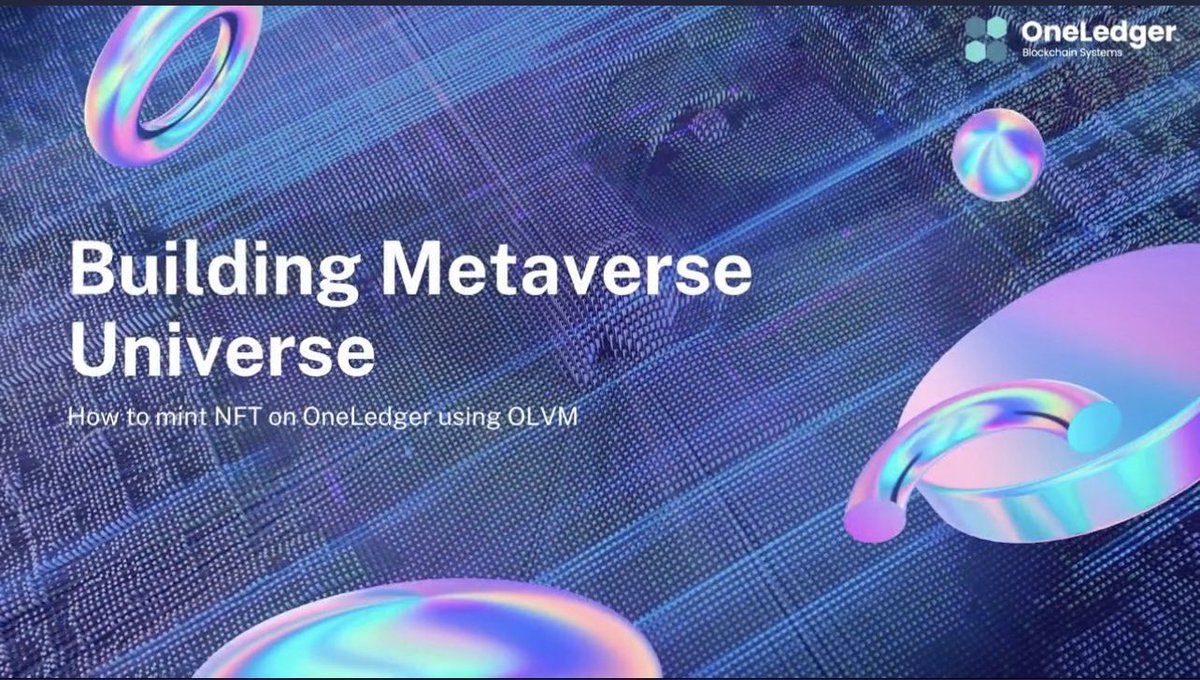 ja1405_ja's tweet photo. Welcome @WeFund_Official to @OneLedgerTech
#OLT is #Layer1 blockchain !
Using #OLVM to #Build #dApps , #Metaverse and mint #NFTs on $OLT #Blockchain super fast and cheap
> New Website soon💻
> Major Marketing
> Fast growing Ecosystem💫
> AMA’s
#BTC #ETH #Web3 $SOL #KuCoin https://t.co/kU18mHU72R