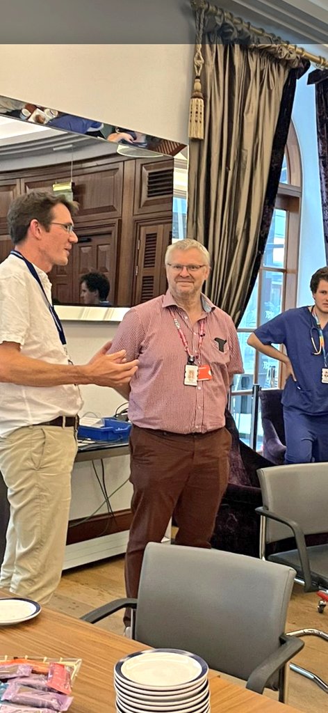 Ahead of his retirement, we celebrated the fantastic <a href="/MatthiasUK/">Matthias Schmid🇩🇪🇪🇺🇬🇧👨‍⚕️💜↙️</a>, who led our Infectious Diseases team. Luckily for us, he is returning after a well-deserved break but will be hugely missed in medicine's HoD team! Thanks for all your support over recent years Matthias! 🎉