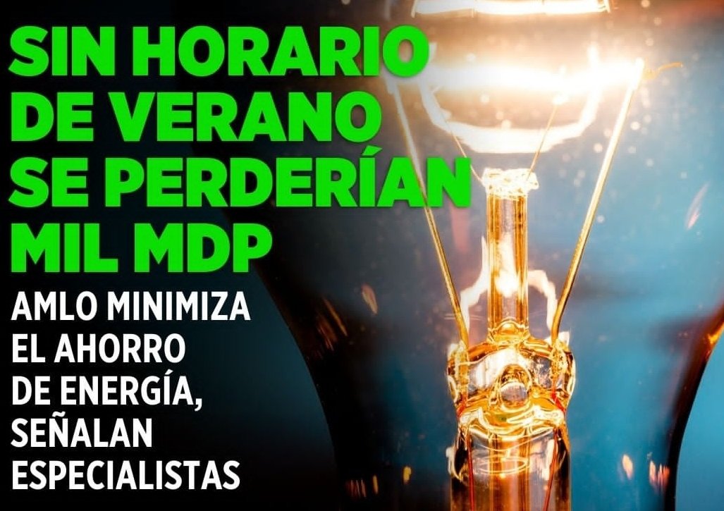 UnMexaComoTu's tweet photo. Insisto. Si para el @GobiernoMX y para @lopezobrador_ ahorrar mil millones de pesos es nada...para mi y muchos mexicanos, es una cantidad que no se si veré o veremos alguna vez en nuestras vidas. #HorarioDeVerano https://t.co/11vPC7ab5u