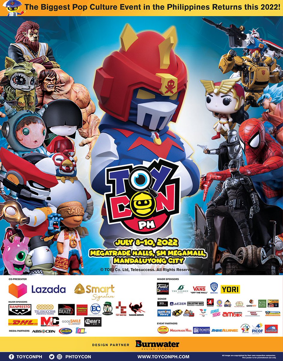 RobotPilipinas's tweet photo. #ToyConPH Returns this year. July 8-10 SM Megatrade Hall, SM Megamall. Details: https://t.co/Kk3aEzQaKD https://t.co/MFle6W1pC3
