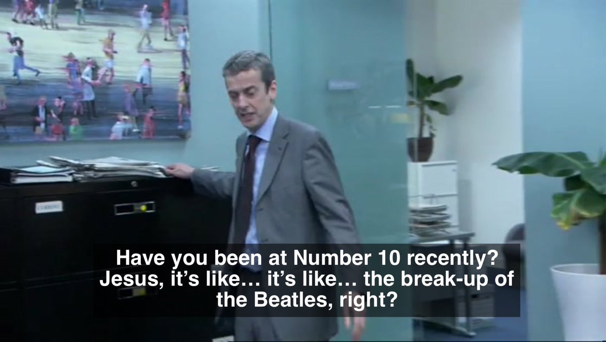 KurtisNutt's tweet photo. If ever there was a time for my deep reserve of In The Thick Of It ;particularly Malcolm tucker) screen grabs… it is now.

#BorisJohnson #resignations #DowningStreet #MichaelGove https://t.co/pCRUjj4CqG