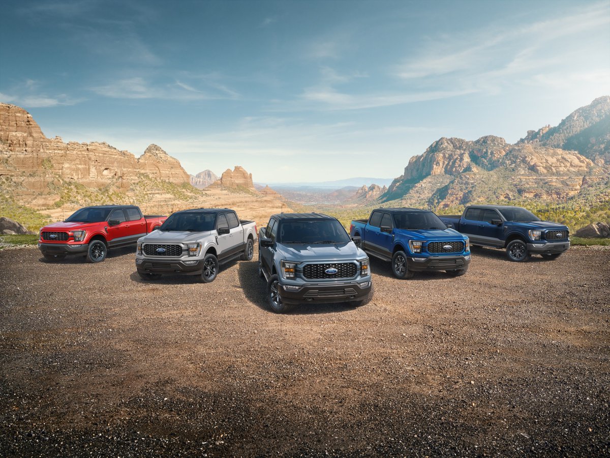 WAF_Team's tweet photo. Celebrating 75 years of F-Series trucks, #Ford introduces the 2023 #F150 Heritage Edition – a modern take on the timeless 70s &amp; '80s 2-tone exterior paint offerings, featuring classic style and outstanding durability, capability and technology today's F-150 customers love. @Ford https://t.co/zgf1NEYPDr