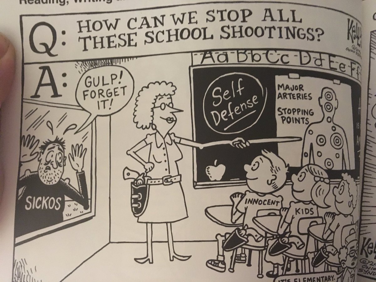 hey you know how the idea with Kelly comics from The Onion is that they're supposed to be so hyperbolic and take the weirdest possible angle that nobody could actually seriously have Kelly's beliefs?
check out this one from a little over a decade ago
