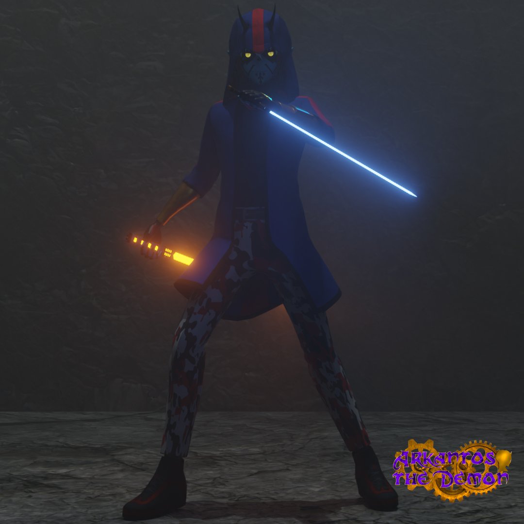 ArkantosDemon's tweet photo. I have new blades.
#Vtuber #ENVtuber #ArkantosMOD #3dmodeling https://t.co/J5KxPTD94l