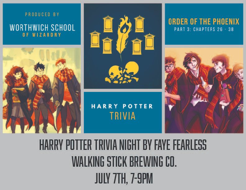 Tomorrow night we have Harry Potter trivia. Come out and test your knowledge. Click the link below to get your tickets now!
fayefearless.com/events/harry-p…
#HarryPotter25 
#Houston 
#TriviaBasics 
#brewpub
#brewery