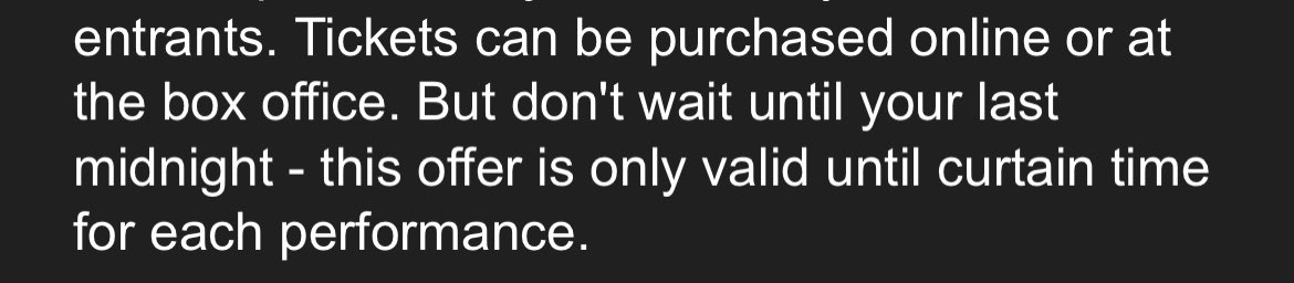 NickSecor's tweet photo. @lucky_seat you lie to to your customers. You say you can use the code at the box office and the the box office says no you have to go online. Maybe don’t lie directly to people!!! https://t.co/5jktc9xTTi