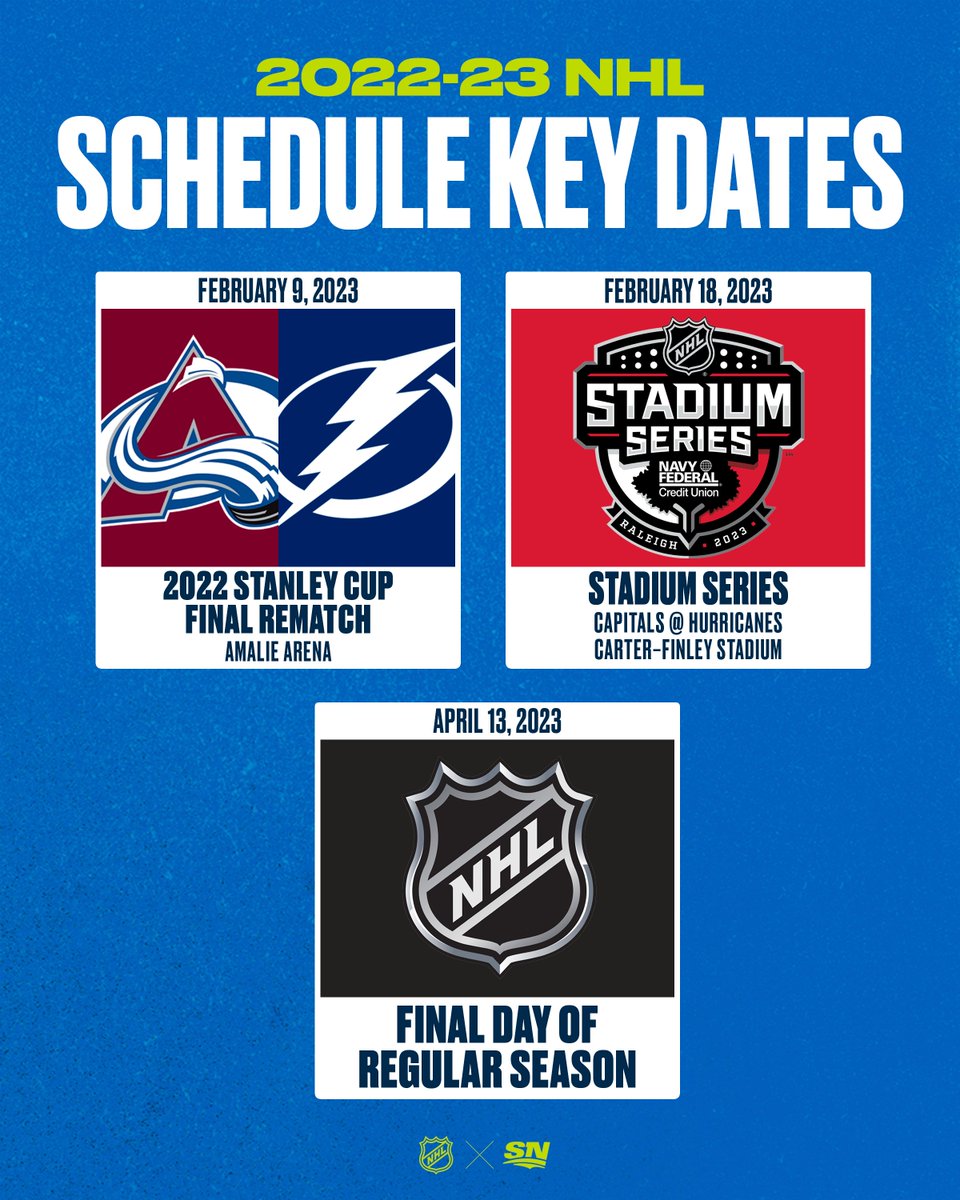 2022-23 NHL Schedule Key Dates: From Preseason to the Stanley Cup