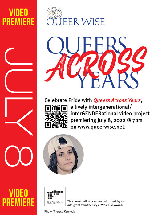 queerwise's tweet photo. Khindrid was one of many who stood up for human rights in 2020. Hear Khindrid's story and many more this Friday, July 8th @7pm on https://t.co/8RztxJG8KB in the premier of "#Queers Across Years." #LGBTQ+ #Pride #WestHollywood #intergenerational https://t.co/xsFbsNP3wn